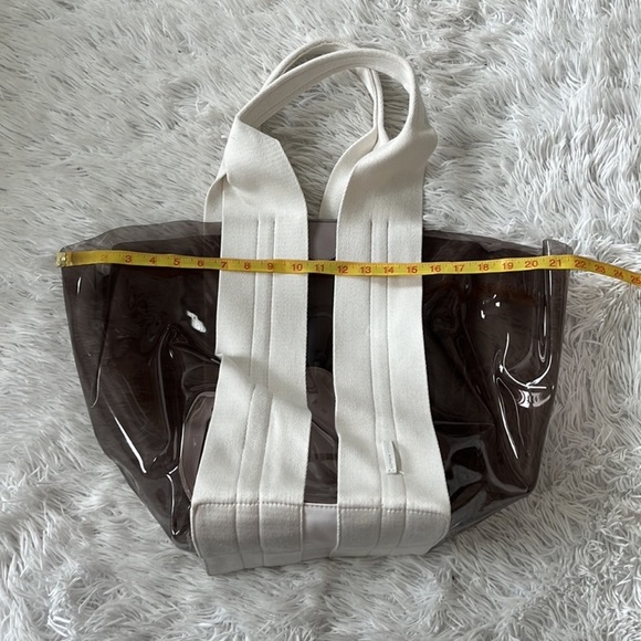 (LSF) Rebecca Minkoff Women’s Clear fan tote bag in Smoke, NWT - Picture 6 of 16